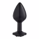 Plug Anal Médio com Pedras Cravejadas Lite Plug Preto (2)