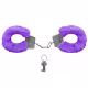 Algemas de Metal com Pelúcia Linha Hand Cuffs - Roxo