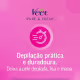 Veet Cera Fria Folhas Depilatórias Pure & Fresh Virilha e Axila Pele Delicada 16 Unidades – Depilação Suave (4)
