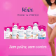 Veet Cera Fria Folhas Depilatórias Pure & Fresh Virilha e Axila Pele Delicada 16 Unidades – Depilação Suave (8)