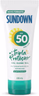 Protetor Solar Sundown fps 50 100ml para corpo e rosto, alta proteção uva uvb, resistente à água, rápida (1)