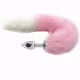 Plug Anal Cauda de Raposa Branco e Rosa (2)