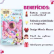 Kit Fenzza Disney Minnie Mouse: Paleta de Sombras e Batom Ref. DIS052 (2)