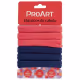 Elásticos De Cabelo Proart Cor Azul e Laranja Ec19b (2)