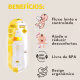 Mamadeira Fluxo Médio Cimed João e Maria Bico de Silicone 3+ Meses 240ml (2)