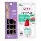 Kit Kiss New York: Unhas Postiças Quadrado Curto Matcha e Cola De Unhas 3g (1)