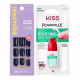 Kit Kiss New York: Unhas Postiças Quadrado Curto Baby Blue e Cola De Unhas 3g (1)