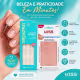 Kit Kiss New York: Unhas Postiças Quadrado Curto Courage e Abas Adesivas De Unhas (2)