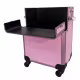 Maleta Carrinho 2 em 1 Klass Vough 2 Andares 4 Rodinhas Rosa com Brilho DB-913R (6)