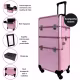 Maleta Carrinho 2 em 1 Klass Vough 2 Andares 4 Rodinhas Rosa com Brilho DB-913R (2)