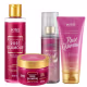 Kit Kiss New York Rosé Glamour: Sabonete Líquido 300ml, Esfoliante 280g, Body Splash 200ml e Loção Hidratante 180ml (1)