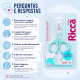 Tesoura de Unhas Ricca Baby Azul Cód:1656 (7)