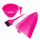 Kit Santa Clara Reflexo Luxo Pink: Touca Para Reflexo, Tigela e Pincel (1)