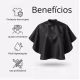 Penteador Redondo em Nylon Santa Clara com Velcro Tam: Único  Preto (3)