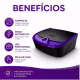 Estufa Esterelix Color Mega Bell 250 Preta e Lilás Bivolt (2)