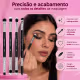 Kit Pincéis Macrilan Ultra Essencial: Corretivo e Precisão, Sombra e Esfumar, Esfumar e Chanfrado com Escova (2)