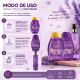 Kit Muriel Completo Lavanda com Colágeno: Óleo de Banho 230ml, Loção Hidratante Corporal e Body Splash 200ml (5)