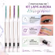 Kit Luisance Aurora: 4 Lápis Holográfico Com Apontador: Cristal, Púrpura, Verde e Dourado (4)