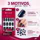 Unhas Postiças Belliz Metal Blues Quadrado Curto Cód.: 2295 (4)