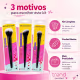Kit Pincéis Macrilan Trend: Pó, Base e Blush (5)