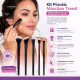 Kit Pincéis Macrilan Trend: Base, Corretivo, Pó, Iluminador e Blush (2)
