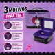Maleta Mini Para Maquiagem Kuromi By Klass Vough Com Espelho Km03 (7)