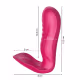 Vibrador Pulsador Estilo Vai e Vem Ponto G e Estimulo Clitóris com Controle Remoto (6)
