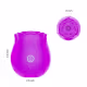 Magic Rose Sugador De Clitóris Com Pulsação Em Forma De Rosa - Roxo (2)