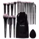 Kit Profissional MAANGE 20 Pincéis de Maquiagem Bolsa Veludo e Esponja Preto (4)