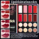 Kit Paleta 55 Cores Sombras Gloss Contorno Corretivo e Iluminador ElaShopp Preto (3)