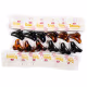 Piranha Meia Lua P Preto Marrom Pacote 12x1 Unidade - Terumy Acessórios (1)