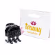Piranha Preta Brilhosa P Pacote 12x1 Unidade - Terumy Acessórios (2)