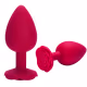 Sexy Import Formato de Rosa Vermelho Pequeno - Plug Anal em Silicone (1)