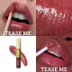 Brilho labial bitarra beauty 4ml - TEASE ME - textura leve, cremoso, hidratação com e sem glitter, versatil, look hibrido, Combine o poder de cobertura com o brilho sofisticado do gloss. (2)