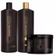 Kit Sebastian Dark Oil Shampoo 1 Litro + Condicionador 1 Litro + Máscara 500ml