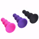 Sexy Import Escalonado Pequeno Preto - Plug Anal em Silicone (3)