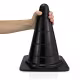 Aine Formato de Cone Reto G 29cm x 16cm Preto - Plug Anal em PVC Flexível (5)