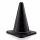 Aine Formato de Cone Reto G 29cm x 16cm Preto - Plug Anal em PVC Flexível (3)