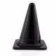Aine Formato de Cone Reto P 20cm x 10cm Preto - Plug Anal em PVC Flexível (6)