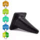 Aine Formato de Cone Reto P 20cm x 10cm Preto - Plug Anal em PVC Flexível (7)