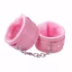 Sexy Import Couro com Pelúcia Aveludada Rosa - Algema (1)