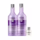 Kit Inoar Cicatrifios Loiro Perfeito Shampoo 800ml, Condicionador 800ml e Óleo Capilar 7ml