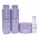 Braé Stages Blonding - Shampoo 250ml + Condicionador 250ml + Máscara 200ml + Oil Blend 35ml