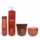 Kit Arvensis Professional Cachos Naturais - Shampoo 1L +  Máscara Crespos 500g + Co-Wash 300ml + Geleia Ativadora 250g (1)