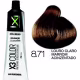 Coloração X3-Color 60g 8.71 Louro Claro Marrom Acinzentado (2)