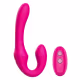 Vibrador Strapless Controle Remoto 10 Intensidades 2 Motores 19,6cm Flexível em Silicone Recarregável (2)