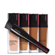 Kit Shiseido Synchro Skin Radiant Lifting FPS30 & Hasu Foundation Brush (5 Produtos)