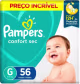Fralda Pampers Confort Sec "G" c/56 Unidades (4)