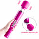 Vibrador Varinha Mágica Recarregável 10 vibrações com Cabeça Flexível - Rosa (2)