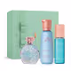 Combo Floratta Blue Crystal: Desodorante Colônia 75ml + Creme Hidratante 200ml + Body Spray 100ml + Caixa Presente